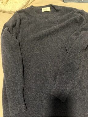 Wilfred Crewneck Sweater in Dark Navy